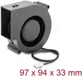 DELOCK 67496 - Radiallüfter 97 x 94 mm, schwarz
