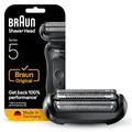 Braun Elektrorasierer Scherkopf Series 5, 54B, Schwarz - Original Ersatzscherteil und Rasierer Zubehör vom Hersteller, Made in Germany, Kompatibel mit Braun Series 5 Rasierern