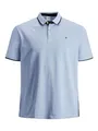 JACK & JONES Polo Shirt Herren, Bright Cobalt/Detail:ps, 7XL Große Größen