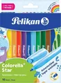 Pelikan 822299, 10 Farben, Schwarz, Blau, Braun, Grün, Hellblau, Hellgrün, Orange, Violett, Rot, Gelb, Rundspitze, 0,6 mm, Gemischte Farben, 10 Stück(e)