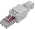 TRU Components RJ45 Stecker, Cat 6 Stecker, gerade Polzahl Sensoren 8 Grau 1St.