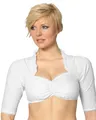 Stockerpoint Dirndlbluse Clara I Größe 32-52 I Damen Bluse mit elegantem Kragen & Spitze I Verstellbare Ausschnittsweite I Bequem & pflegeleicht I Perfekt für Trachten & Festlichkeiten