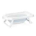 Baby Badewanne Baden Faltbare Babywanne Rutschfest Klappbar Gummifüße  Blau 33 L