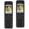 2er Pack FRITZ!Fon C6 DECT-Telefon, Schwarz Farbdisplay 180 ppi, beleuchtete Tastatur
