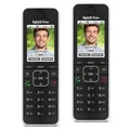 2er Pack AVM FRITZ!Fon C6 DECT-Telefon, Schwarz [Farbdisplay 180 ppi, beleuchtet