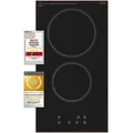 Exquisit Kochfeld EKC301-R-020 | Glaskeramik | Touch Control | Timer | Kindersicherung | Rahmenlos | 2 Kochstellen | 3000 W - Schwarz