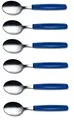 Victorinox Tafellöffel 6er Set - Esslöffel Set aus Edelstahl | Blau