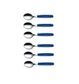 Victorinox Esslöffel Set 6 Stück Edelstahl Blau Tafellöffel