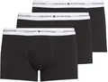 Tommy Hilfiger Herren 3er Pack Boxershorts Trunks mit Logobund, Mehrfarbig (Th Wht/Th Wht/Th Wht), L