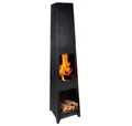 Jürgen Westerholt GmbH Grillkamin Garten-und Terrassen-Kamin "NIZZA" Gartenkamin, 150 cm Hoch, mit Kaminholzfach