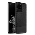 UltraSlim Case Samsung S20 Ultra TPU Schutzhülle Silikon Cover Carbon Fiber Look
