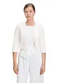 Vera Mont Damen Bolero-Jacke mit Kellerfalten Rohweiß,46