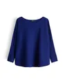someday Damen Pullover | TIRAJA Oversized Feinstrickpullover im Cape Stil Electric Blue, 36