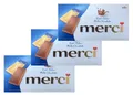 3x merci  - 4 einzeln verpackte Mini-Tafeln Edel-Sahneschokolade 100g