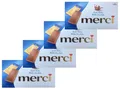 4x merci  - 4 einzeln verpackte Mini-Tafeln Edel-Sahneschokolade 100g
