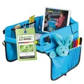 WALSER Reisetisch Auto Kinder, Autotisch für Kind, Knietablett Kinder Auto, Auto Tisch Kinder, Auto Kindertisch, Auto Maltisch Kinder, Auto Kinder Beschäftigung, Autoreise Kinder, Auto Kind Tisch blau
