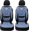 Schonbezüge Sitzbezüge für Nissan Qashqai 3 J12 Bj ab 2021 in Schwarz/Blau KT306