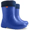 Ultraleichte Jungen Mädchen Kinder Warm Gefüttert Regenstiefel Gummistiefel Gummistiefel Dino, blau, 25 EU