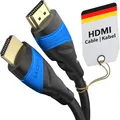 KabelDirekt – 8K & 4K HDMI Kabel – 5m – Entwickelt in Deutschland – Für jedes HDMI-Kabel Setup (10K, 8K@60Hz & 4K@120Hz, High Speed HDMI mit Ethernet, Blu-ray, PS5, Xbox Series, Switch)