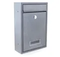 Bituxx Briefkasten klein mit Namensschild Anthrazit (MS-16849)