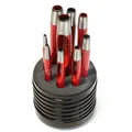S&R Rund-Locheisen-Set / Made in Germany / 9-tlg. in Dose, Stanzeisen 2-10 mm