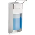 Relaxdays - 10 X Eurospender 500 Ml, Intelligente Handhygiene, Seifenspender, Desinfektionsmittelspender, Bügel-mechanik, Weiß