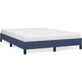 vidaXL Bettgestell Blau 140x200 cm Stoff Modell 21399235