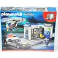 PLAYMOBIL 5607 Polizei Set Zentrale Hubschrauber Streifenwagen