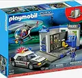 Playmobil 5607 Polizei Set Zentrale Hubschrauber Streifenwagen NEU & OVP