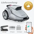 Terramow V1000 mit Garage, Mähroboter ohne Begrenzungskabel, ohne GPS