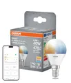 Osram SMART+ MATTER Classic shapes Tunable white in P-Form, LED-Lampe, Matt, 4,9 W, 470 lm, von 2700 bis 6500 K, Matter, Smartspeaker-Kompatibel, Dimmbar