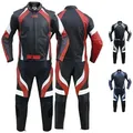 German Wear Motorradkombi GW415K-2tlg 2-teiler Motorradkombi Biker lederkombi aus Rindsleder rot 52/L