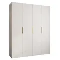 ABIKS MÖBEL Drehtürenschrank COMO 4 Schlafzimmerschrank mit Kleiderstange und Regalen 200 cm x 245.5 cm x 40 cm