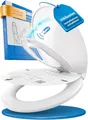 LOBENSWERK Oval Toilettensitz mit Kindersitz, antibakteriell