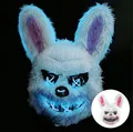 TK Gruppe Verkleidungsmaske LED Horror Maske inspiriert von Purge – mit 3 Leuchtmodi, (Packung), Steubar - drei Lichteffekten
