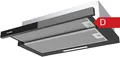 Dunstabzugshaube 60cm Flachschirm schwarz Glas LED Umluft Abluft