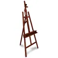 Artina Staffelei Holz Groß Barcelona bis 120cm - 225cm verstellbar - Naturbelassen