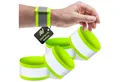 AVANA Reflektorband reflektierendes Armband Reflektor Schnapparmband Fahrrad Joggen, (4 St), Leuchtarmband
