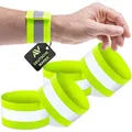 Reflektorband mit Klettverschluss Reflektierendes Armband Reflektor Elastisch...