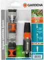 Gardena Grundausstattung 18291-20 | Schlauchanschluss-Set 13/15 mm | Wasserhahn-Adapter | Reinigungsspritze