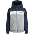 Jack & Jones Junior Bomberjacke JJERUSH BLOCKING HOOD BOMBER JNR schwarz 152 (12J)