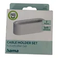 Hama Kabelhalter Set 2 Stück - selbstklebend - weiß - 221015