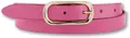 Ledergürtel, mit ovaler Goldschließe, Gr. 100, pink