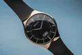 Bering Slim Funkuhr Armbanduhr Uhr Unisex Rosé Gold digitale Datumsanzeige NEU