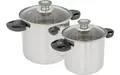 Bo-Camp Elegance Compact Edelstahl Kochtopf Set 2-tlg. Kochgeschirr B-Ware