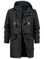 Indicode Herren Liam Dufflecoat | Wintermantel Wollmantel Herrenmantel Mantel für Männer Sky Captain, XL