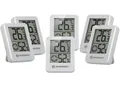 BRESSER Hygrometer ClimaTemp Indicator 6er Set weiß