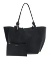COCCINELLE Finn Handbag Grained Leather Schultertasche Tasche Noir Neu