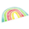 stabiles Vinyl Tischset mit Lerneffekt für Kinder Platzdeckchen Platzset abwaschbar reißfest farbecht (Regenbogen)