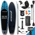 ARTSPORT® Stand Up Paddling Board Set Deep Ocean aufblasbar 320 cm - inkl. Sitz, Action-Cam Halterung & Zubehör, 150 kg, SUP-Board